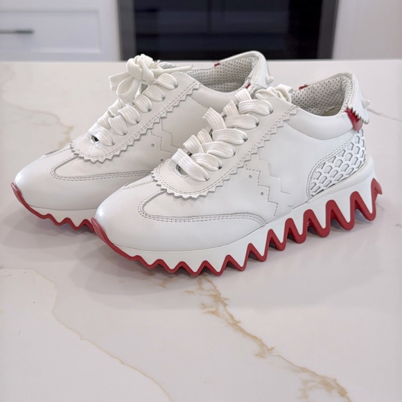 ✨ Christian Louboutin "Loubishark" Mixed Media Leather Sneakers – Toddler 11.5 ✨ - Picture 8 of 17